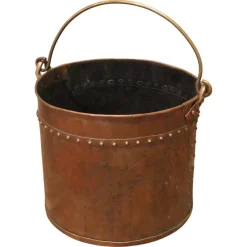Pamono Antique Copper Coal Bucket, 1800s> Ice Buckets & Wine Coolers