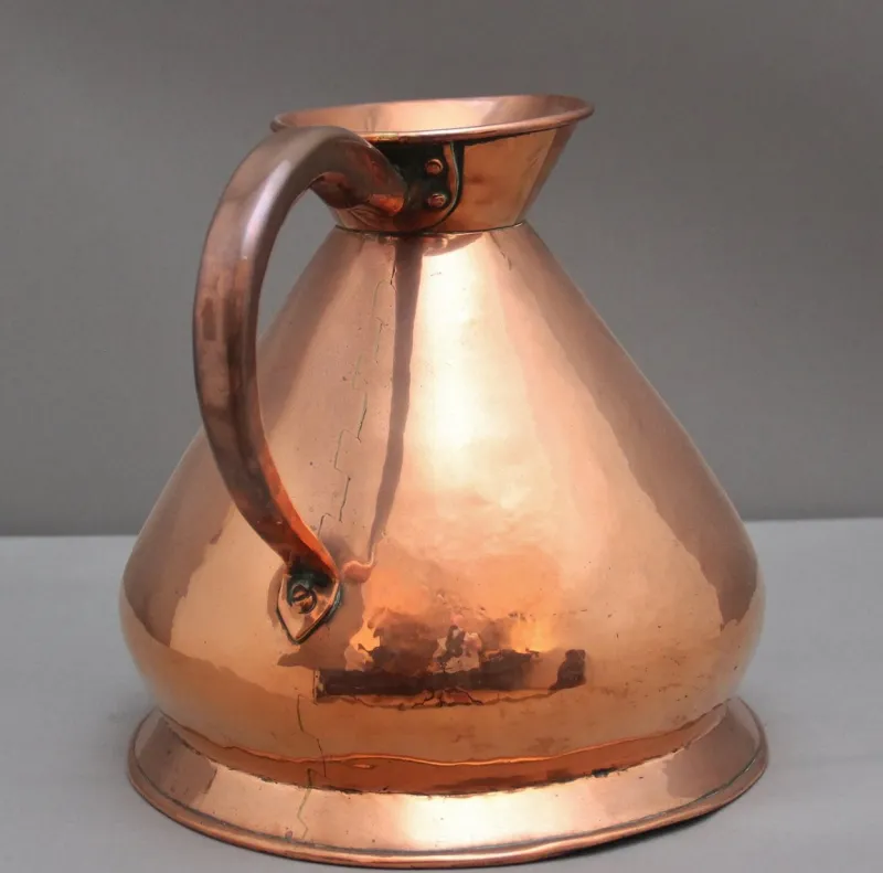 Outlet Pamono Antique Copper Measuring Jug, 1870