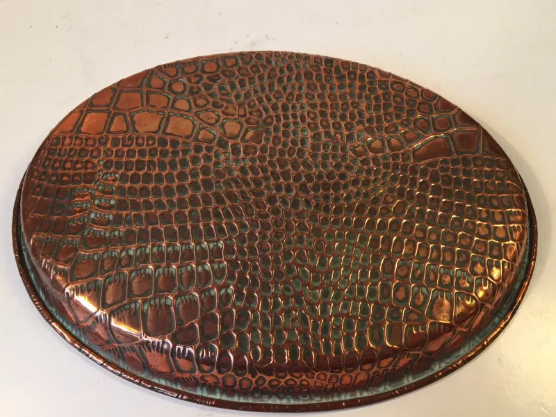 Pamono Antique Copper Tray by Joseph Sankey, 1910s> Trays