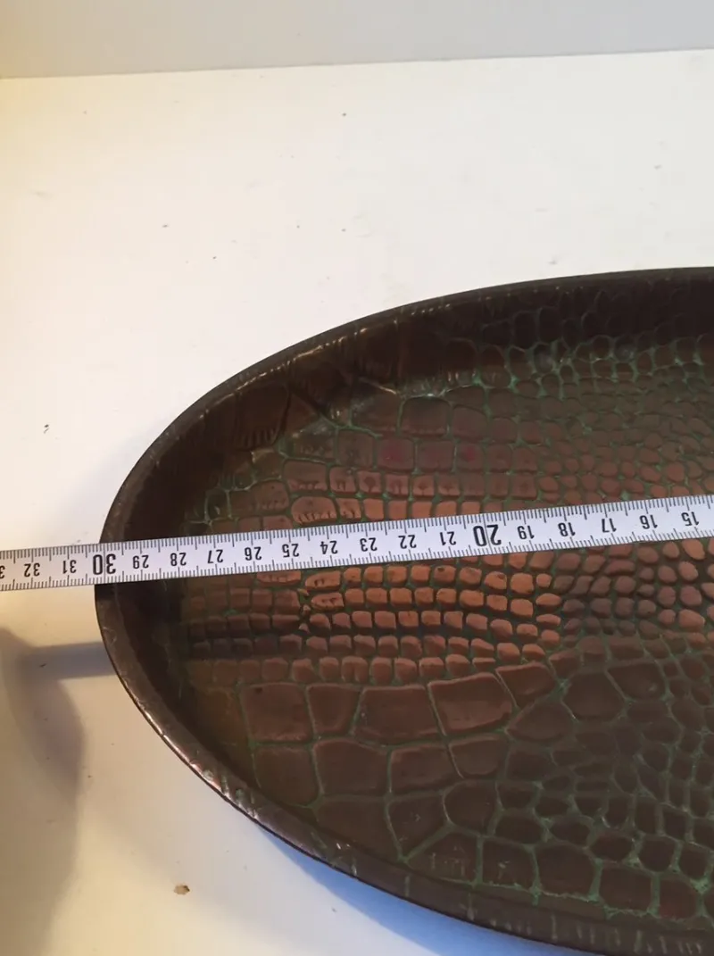 Pamono Antique Copper Tray by Joseph Sankey, 1910s> Trays