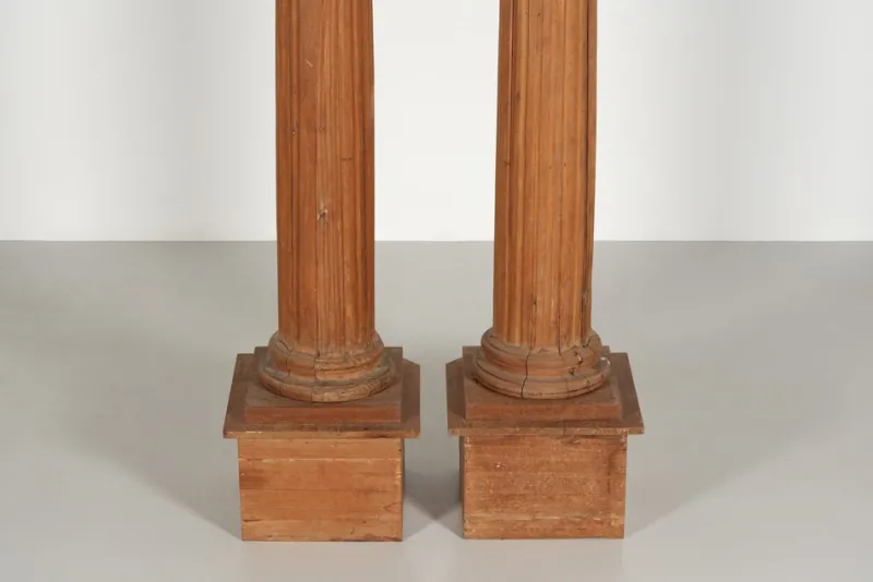 Pamono Antique Corinthian Columns, 1700s, Set of 2> Pedestals And Columns