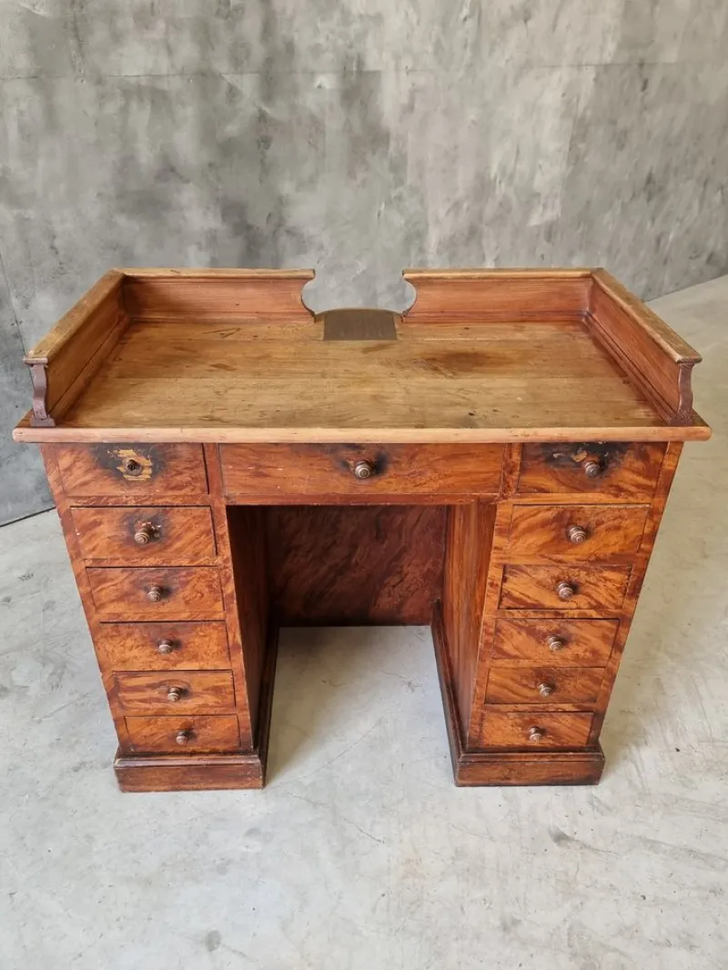 Pamono Antique Counter Shop in Elm, 1890s> Worktables & Workbenches