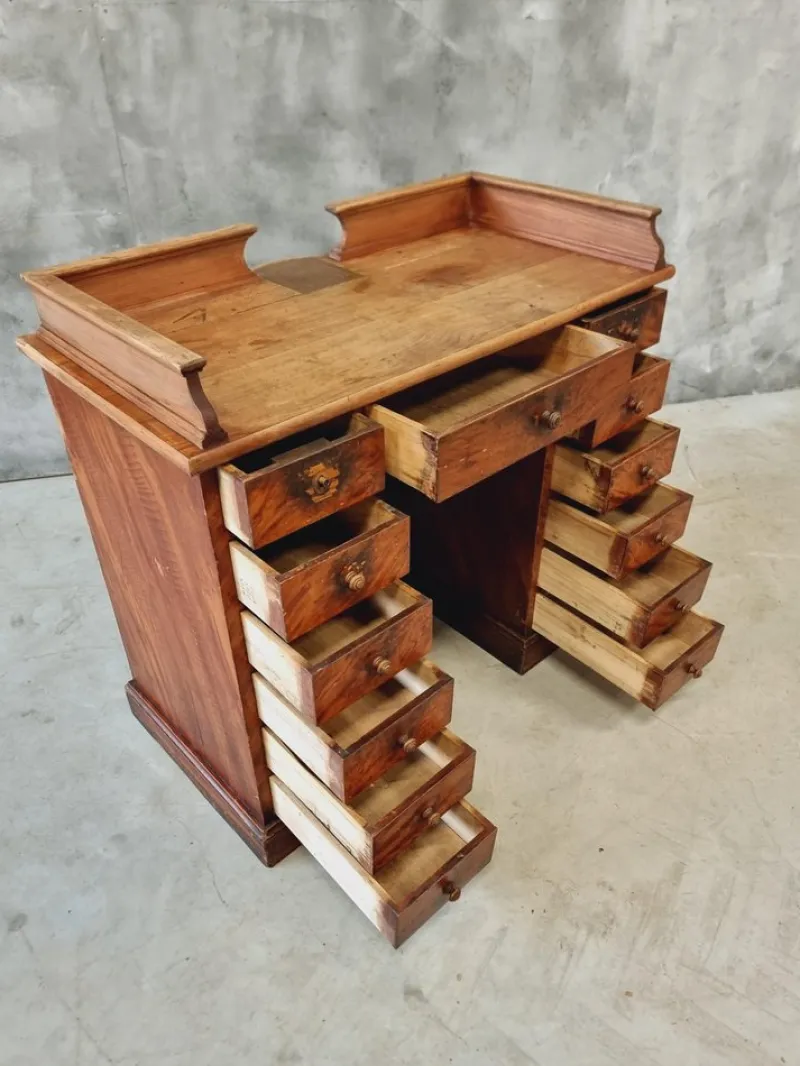 Pamono Antique Counter Shop in Elm, 1890s> Worktables & Workbenches