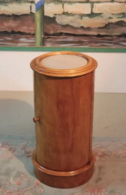 Pamono Antique Cylindrical Nightstand><noscript><img width=