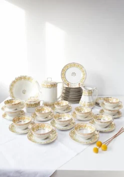 Pamono Antique Czech Tea and Dessert Set, 1890s, Set of 46> Coffee & Tea Service