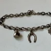 Online Pamono Antique Danish Silver Charm Bracelet with Five Charms, 1920s