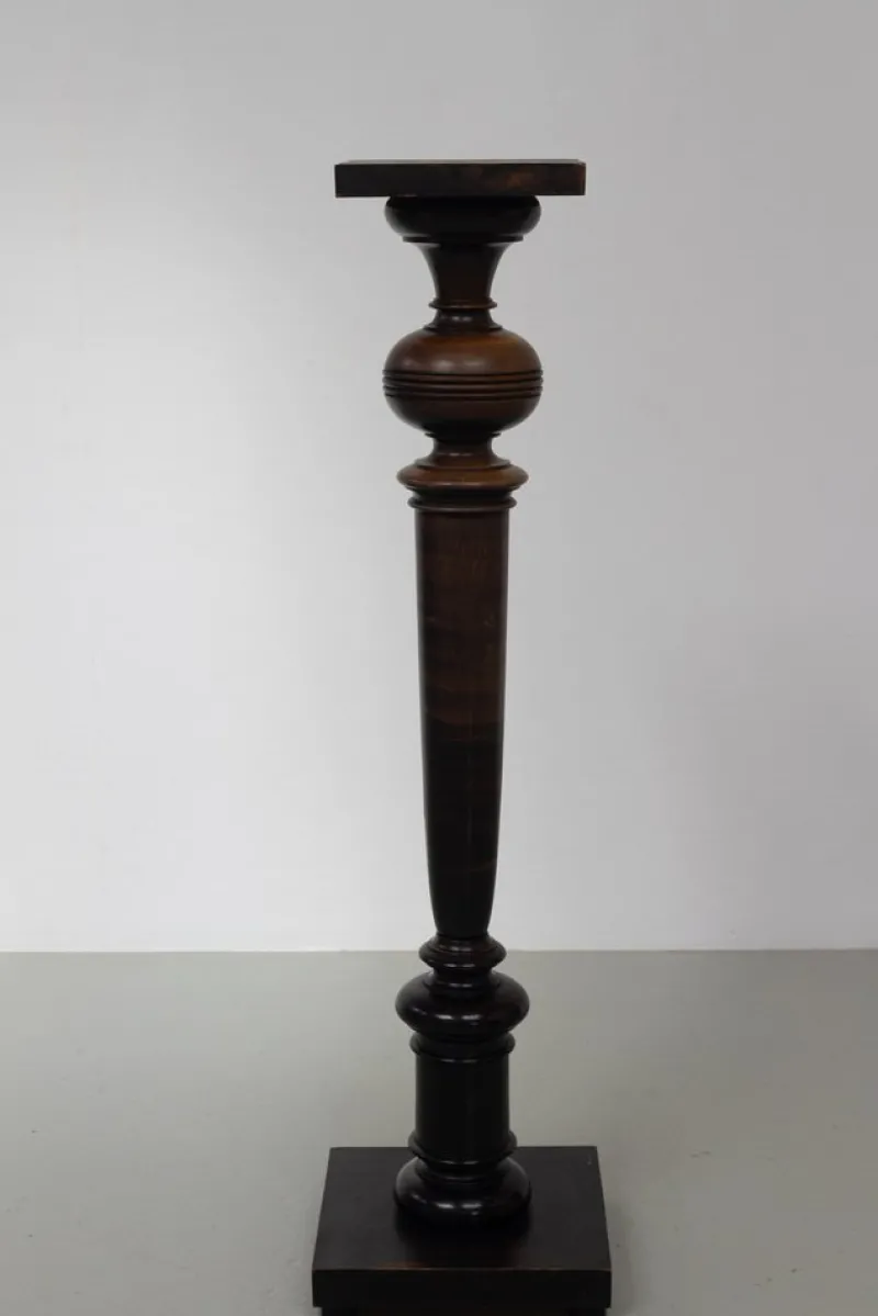 Pamono Antique Danish Wooden Pedestal Column, 1910s> Pedestals And Columns