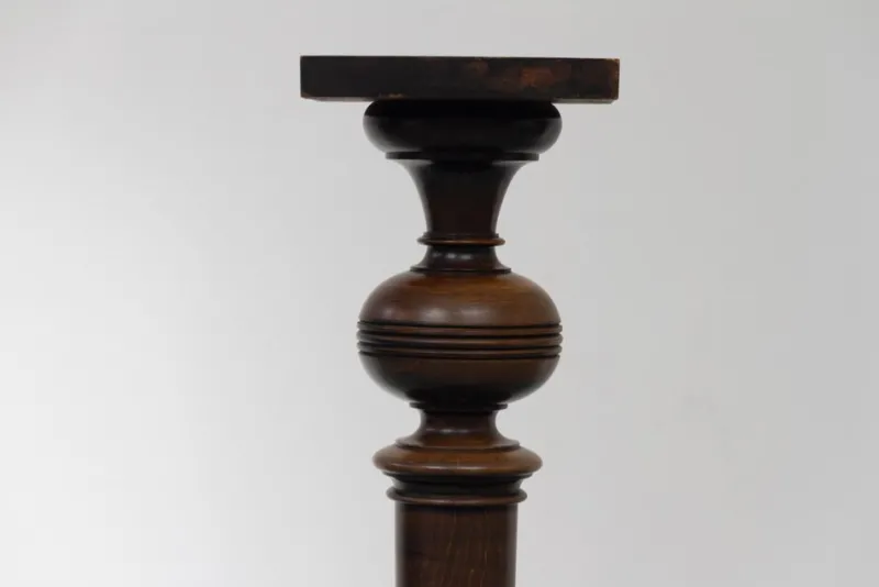 Pamono Antique Danish Wooden Pedestal Column, 1910s> Pedestals And Columns