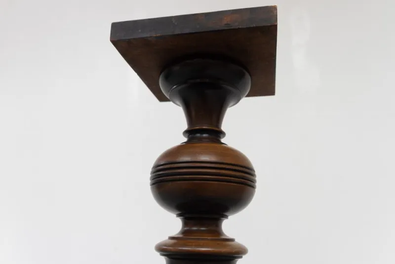 Pamono Antique Danish Wooden Pedestal Column, 1910s> Pedestals And Columns