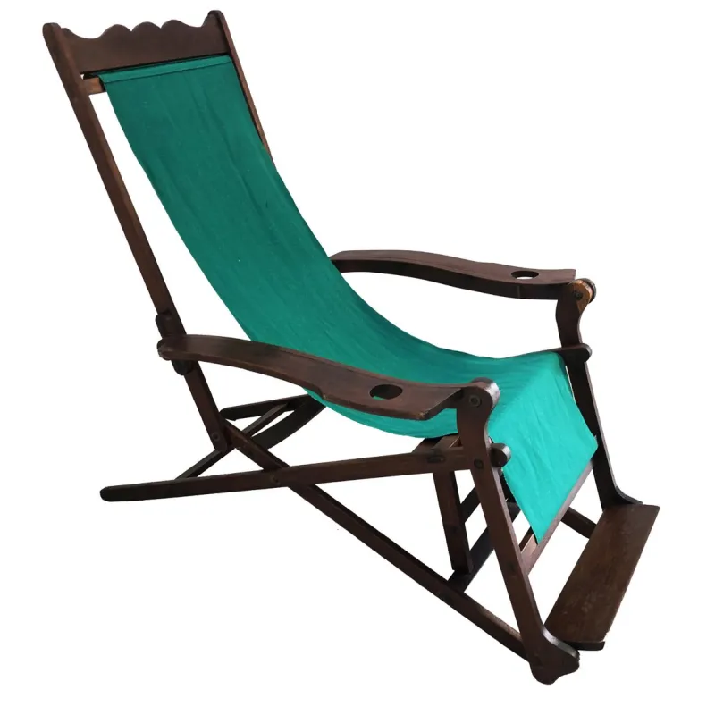 Hot Pamono Antique Deck Chair, Italy, 1900s