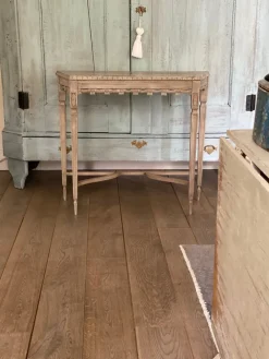 Pamono Antique Decorated Console Table, 1900><noscript><img width=