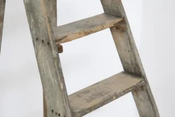 Pamono Antique Decorative Grey Wooden Ladder, 1920s><noscript><img width=