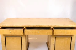 Hot Pamono Antique Desk in Birch and Intarsia, 1840s