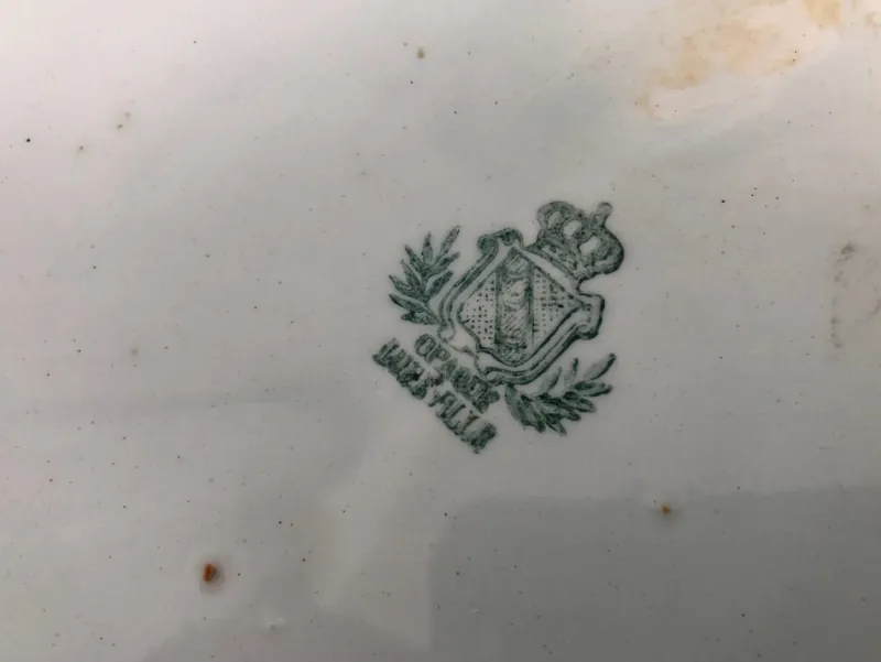 Pamono Antique Dishes, 1800s, Set of 21> Dinner Plates & Bowls