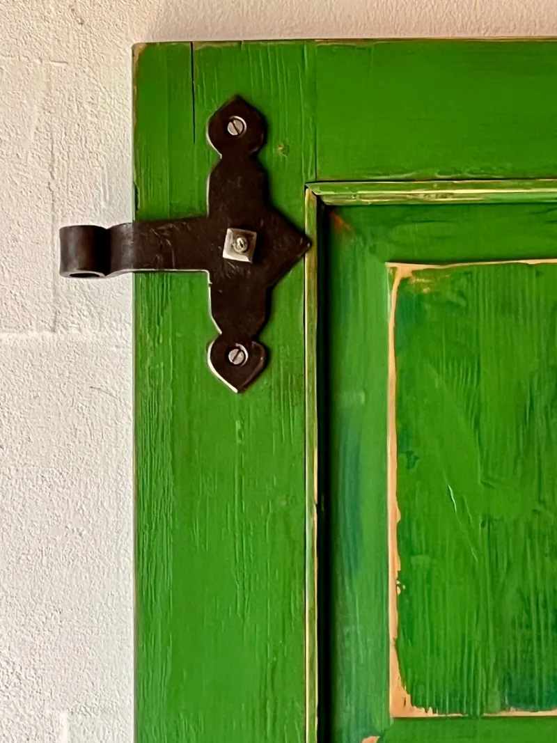 Pamono Antique Doors in Green, Set of 2> Room Dividers & Screens