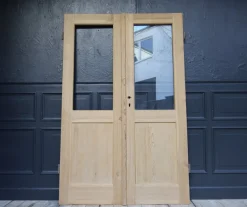 Pamono Antique Double Door in Pine, 1890s><noscript><img width=
