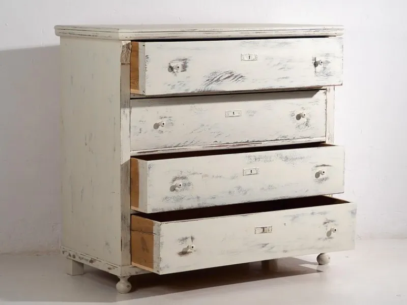 Pamono Antique 4-Drawer Dresser, 1920s> Dressers, Commodes & Chests