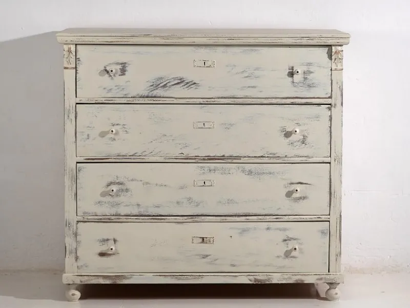 Pamono Antique 4-Drawer Dresser, 1920s> Dressers, Commodes & Chests