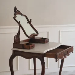 Pamono Antique Dressing Table with Mirror, 1900s><noscript><img width=