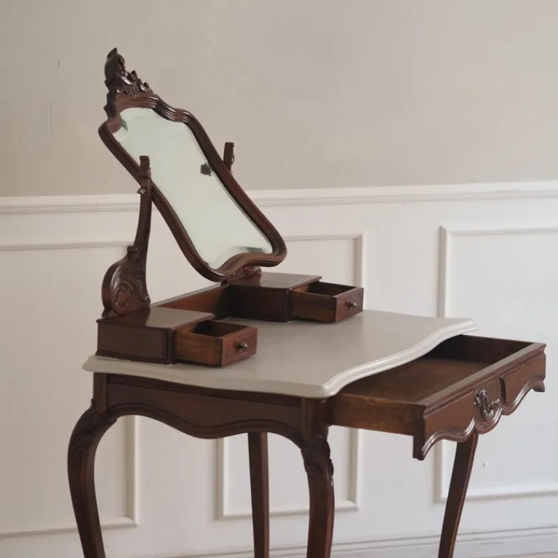 Pamono Antique Dressing Table with Mirror, 1900s> Dressing Tables