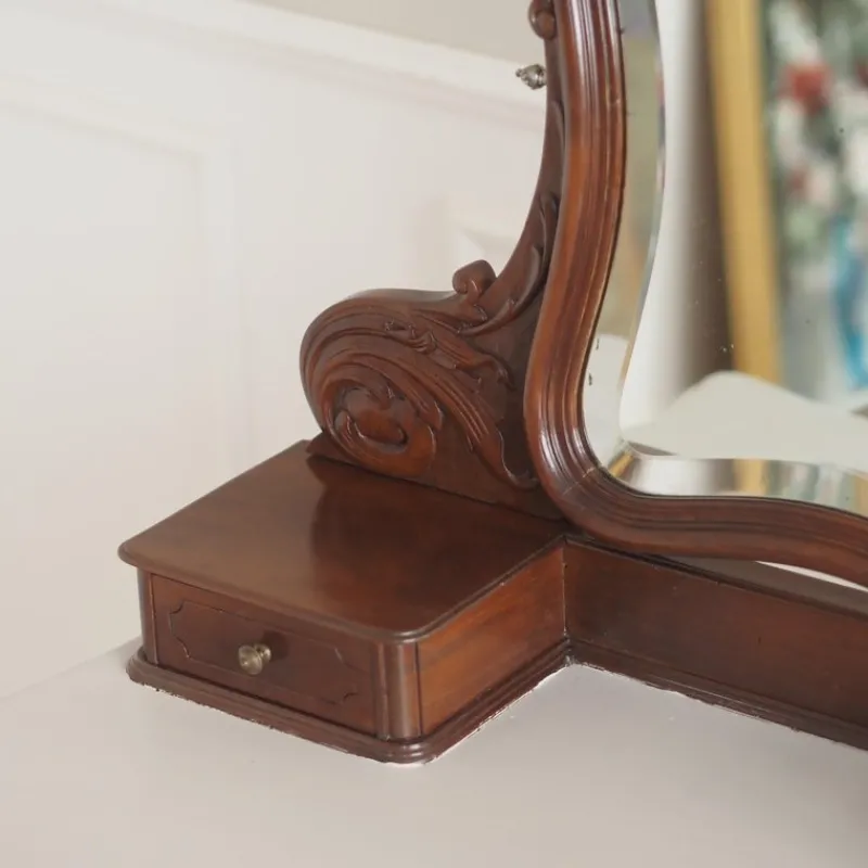 Pamono Antique Dressing Table with Mirror, 1900s> Dressing Tables