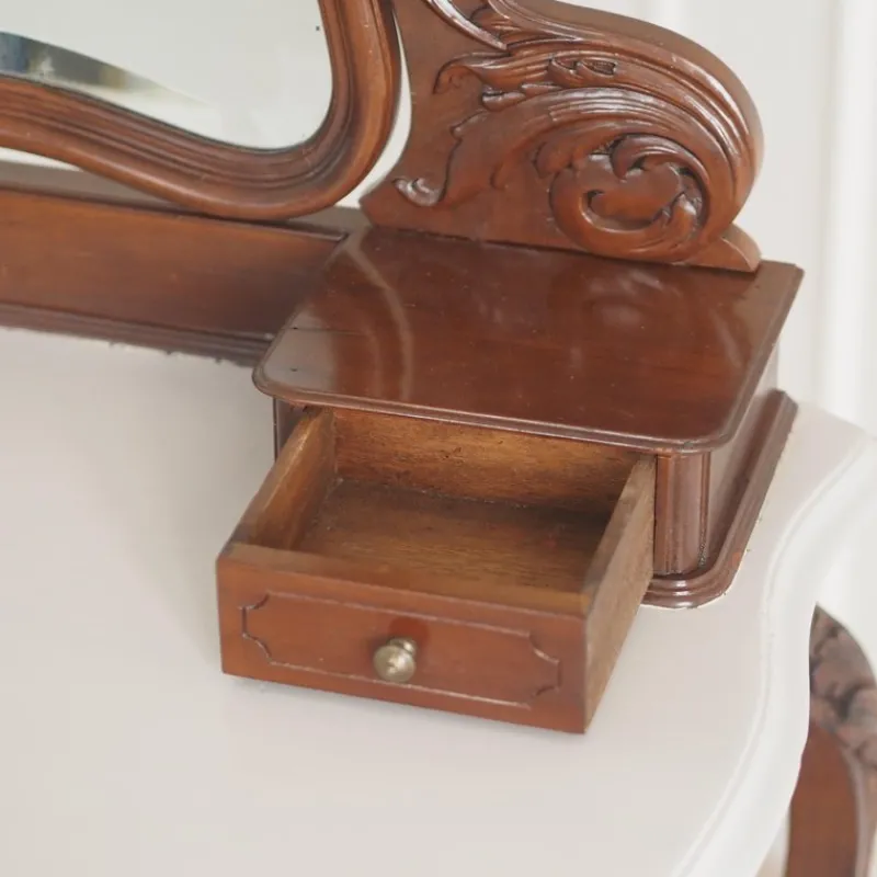 Pamono Antique Dressing Table with Mirror, 1900s> Dressing Tables