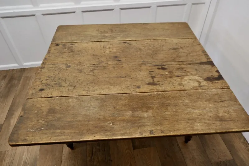 Pamono Antique Drop Leaf Cottage Dining Table in Pine> Dining Tables & Sets