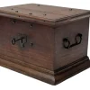 Pamono Antique Dutch Colonial Oak Decorative Box, 1700s> Trunks Crates & Baskets