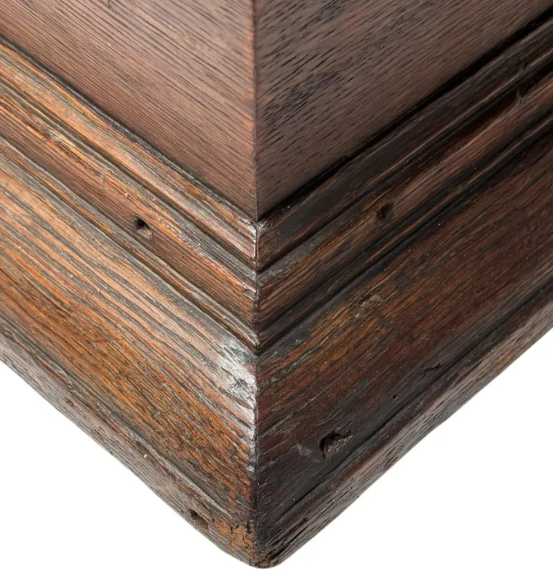 Pamono Antique Dutch Colonial Oak Decorative Box, 1700s> Trunks Crates & Baskets