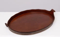 Pamono Antique Dutch Mahogany Serving Tray, 1880s> Trays
