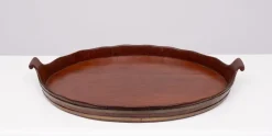 Pamono Antique Dutch Mahogany Serving Tray, 1880s><noscript><img width=