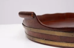 Pamono Antique Dutch Mahogany Serving Tray, 1880s><noscript><img width=