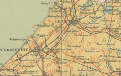 Discount Pamono Antique Dutch Map of South Holland and Utrecht, 1914