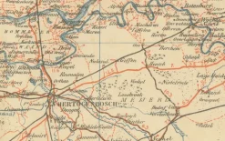 Discount Pamono Antique Dutch Map of South Holland and Utrecht, 1914