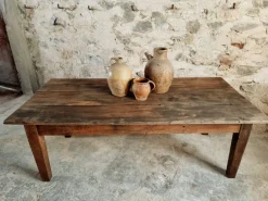 Pamono Antique Early 19th Century French Coffee Table in Chestnut Wood><noscript><img width=