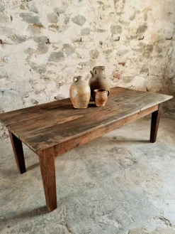 Pamono Antique Early 19th Century French Coffee Table in Chestnut Wood><noscript><img width=