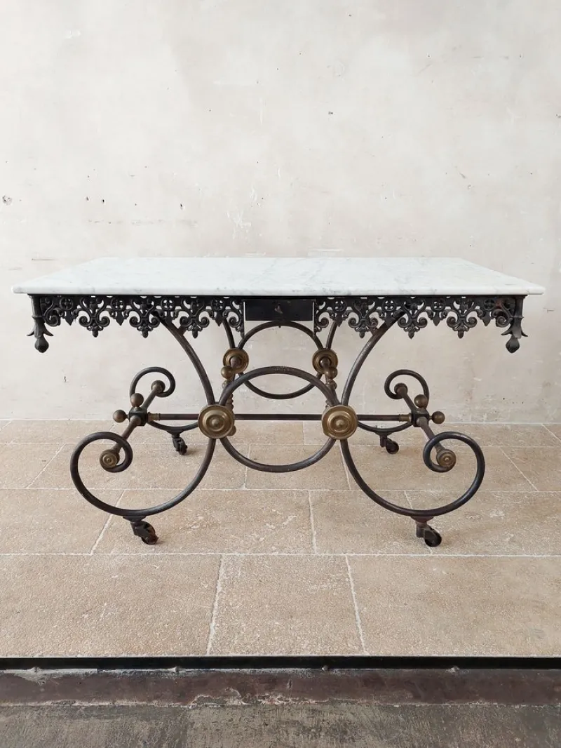 Pamono Antique Early 20th Century Butchers Table> Worktables & Workbenches