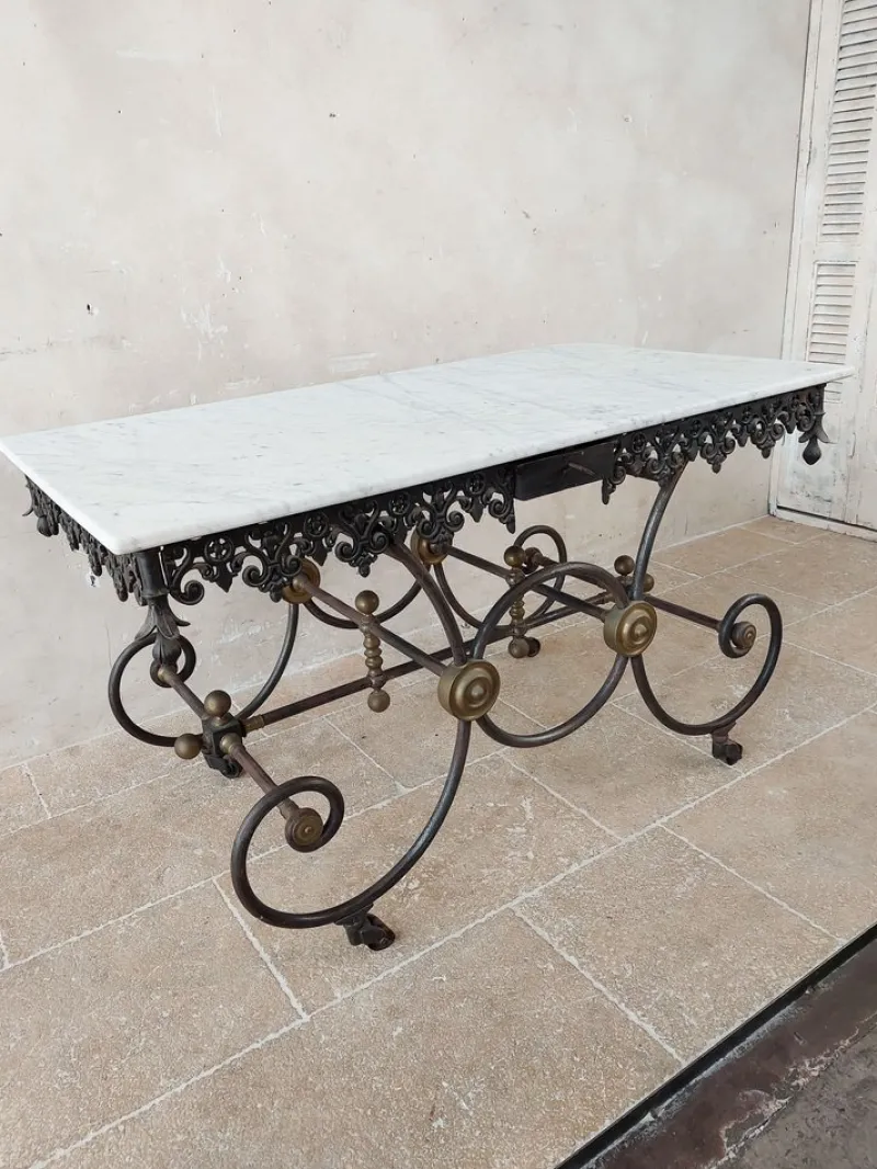 Pamono Antique Early 20th Century Butchers Table> Worktables & Workbenches