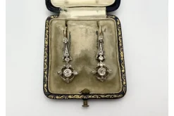 New Pamono Antique Earrings and Pendant with Diamonds, Austria, 1900s, Set of 3