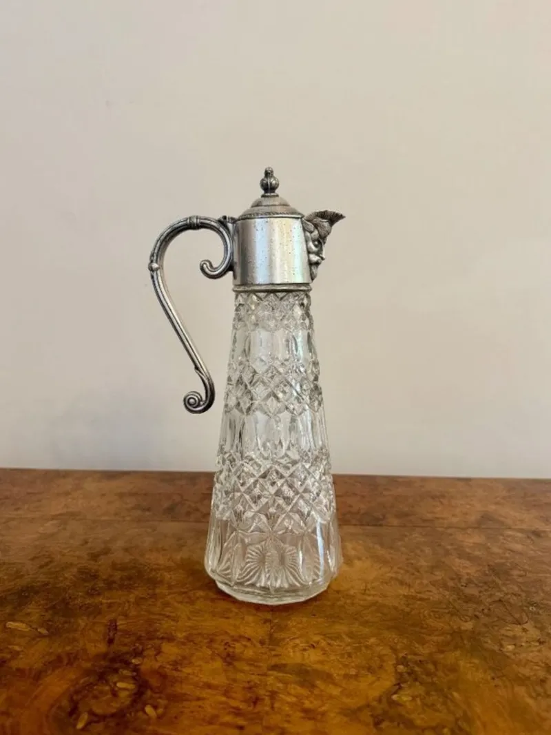 Pamono Antique Edwardian Claret Jug, 1900s> Bottles, Carafes & Jugs