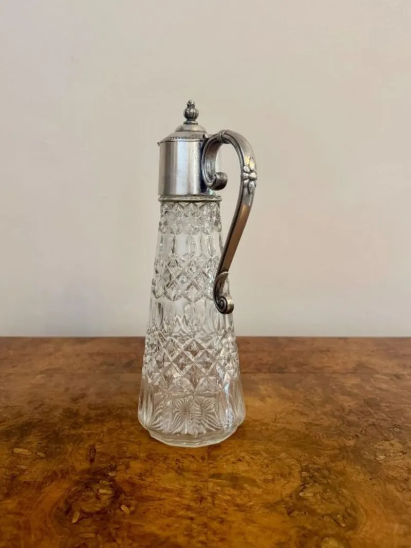 Pamono Antique Edwardian Claret Jug, 1900s> Bottles, Carafes & Jugs