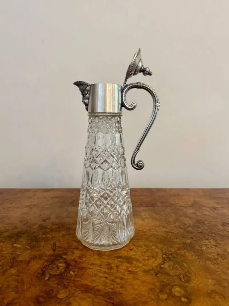 Pamono Antique Edwardian Claret Jug, 1900s> Bottles, Carafes & Jugs