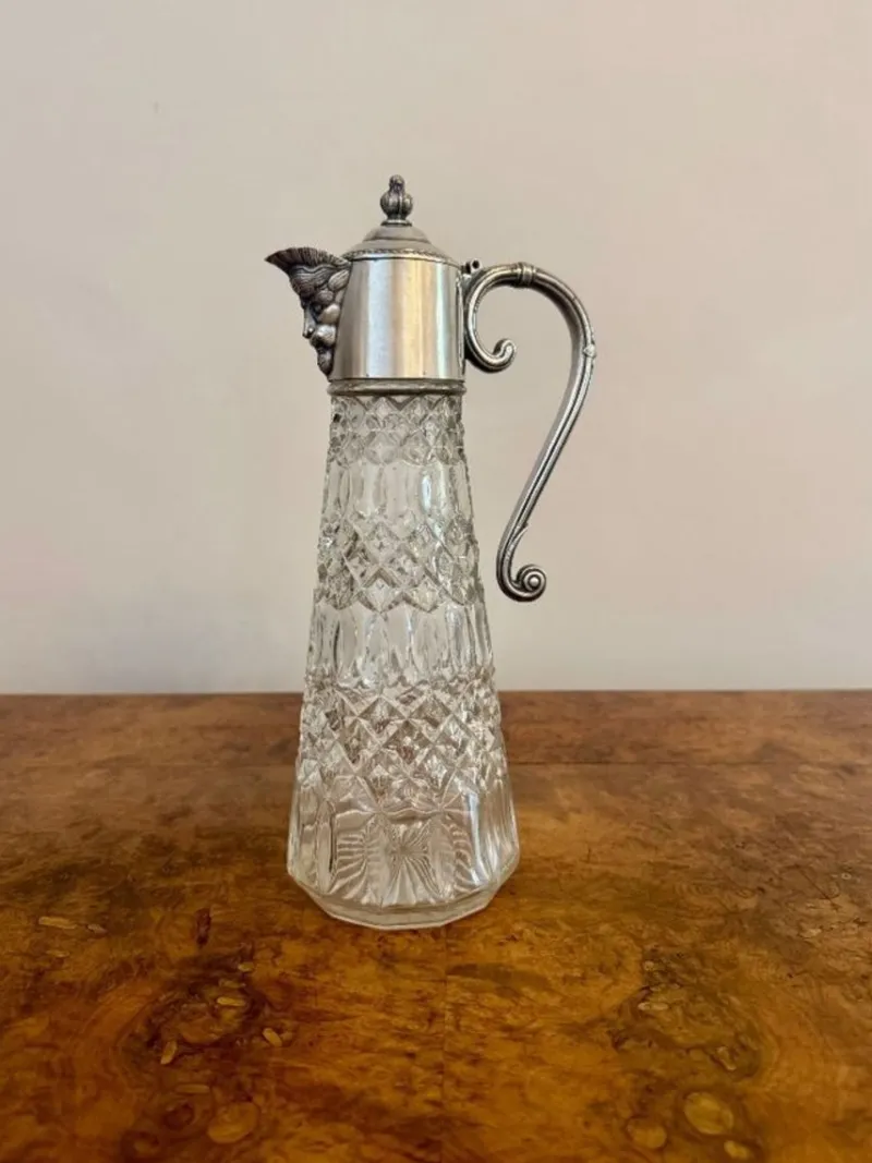 Pamono Antique Edwardian Claret Jug, 1900s> Bottles, Carafes & Jugs