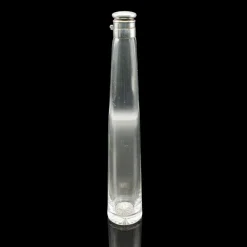 Pamono Antique Edwardian English Glass Explorers Saddle Flask and Leather Case, 1910s, Set of 2><noscript><img width=
