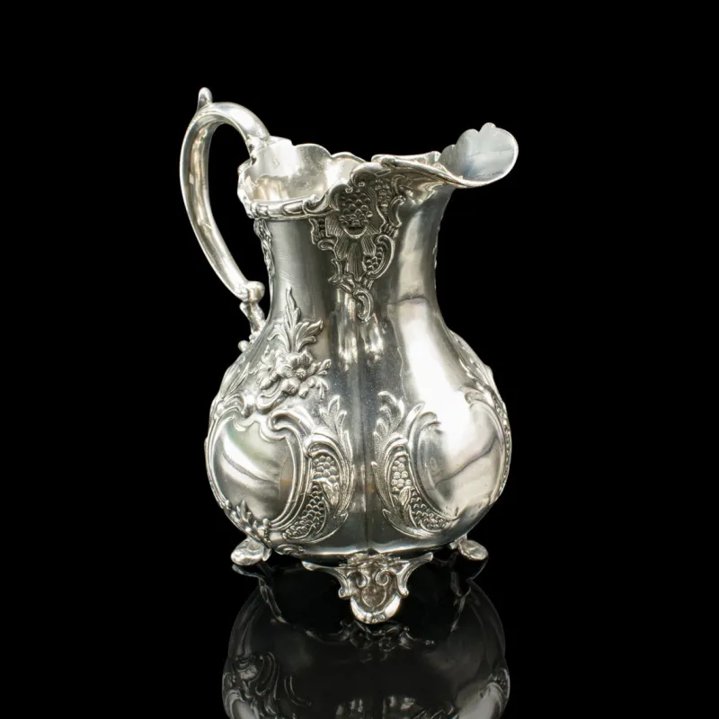 Pamono Antique Edwardian English Silver Plate Tea Service, 1910s, Set of 4> Coffee & Tea Service