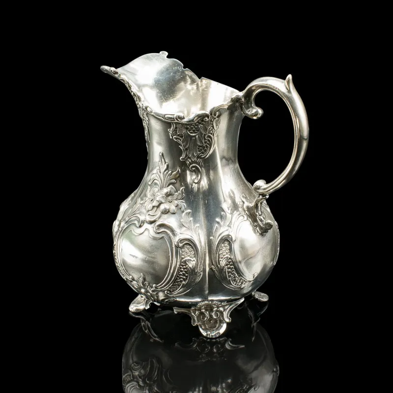 Pamono Antique Edwardian English Silver Plate Tea Service, 1910s, Set of 4> Coffee & Tea Service