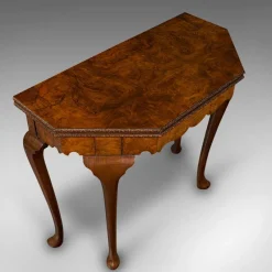 Pamono Antique Edwardian Fold Over Game Table in Walnut, England><noscript><img width=