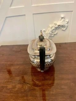 Pamono Antique Edwardian Quality Silver Plated Tea Set, 1900s, Set of 3><noscript><img width=