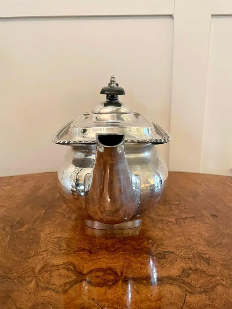 Pamono Antique Edwardian Silver-Plated Tea Set from Walker & Hall, Set of 3> Coffee & Tea Service