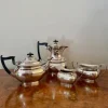 New Pamono Antique Edwardian Tea Service from Walker and Hall, 1900s, Set of 4